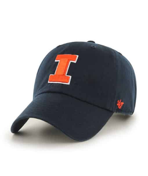 Illinois Fighting Illini 47 Brand Navy Clean Up Adjustable Hat