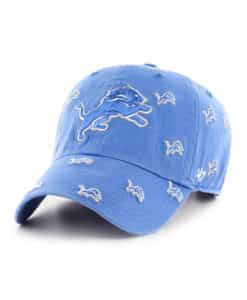 Detroit Lions 47 Brand Blue Raz Confetti Clean Up Adjustable Hat
