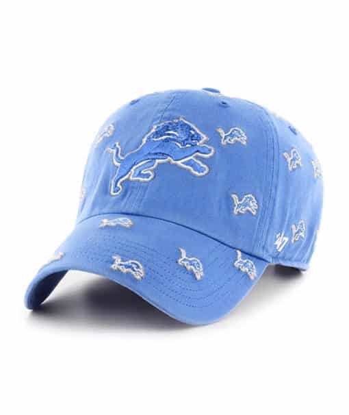 Detroit Lions 47 Brand Blue Raz Confetti Clean Up Adjustable Hat