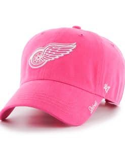 Detroit Red Wings 47 Brand Pink Adjustable Hat