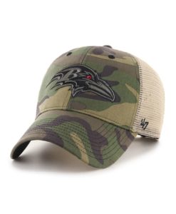 Baltimore Ravens 47 Brand Camo Branson MVP Adjustable Hat