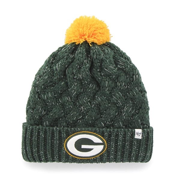 Green Bay Packers Fiona Cuff Knit Dark Green 47 Brand Womens Hat