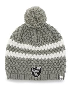 Oakland Raiders Kendall Beanie Steel Grey 47 Brand Womens Hat