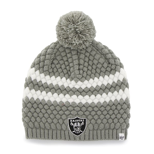 Oakland Raiders Kendall Beanie Steel Grey 47 Brand Womens Hat