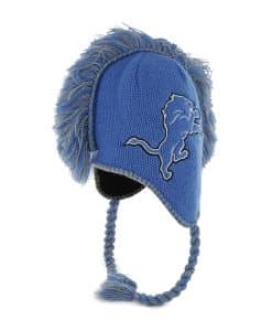 Detroit Lions Mohican 47 Brand Blue Raz Winter Knit Hat