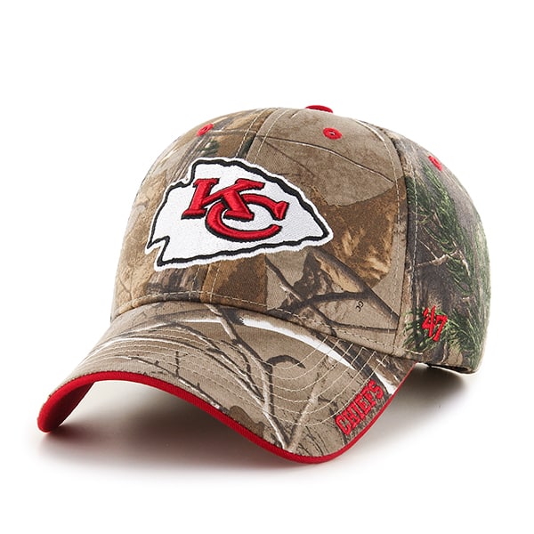Kansas City Chiefs 47 Brand Realtree Camo Frost MVP Adjustable Hat