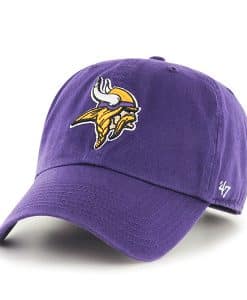 Minnesota Vikings Clean Up Purple 47 Brand Adjustable Hat