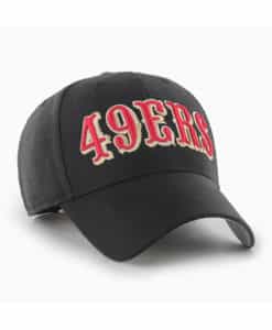 San Francisco 49ers 47 Brand Script Black MVP Adjustable Hat