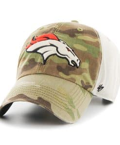 Denver Broncos Camo Multicam Clean Up 47 Brand Adjustable Hat