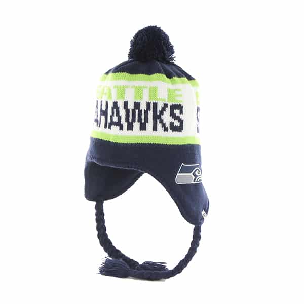 Seattle Seahawks Sutherland Knit Light Navy 47 Brand Adjustable Hat