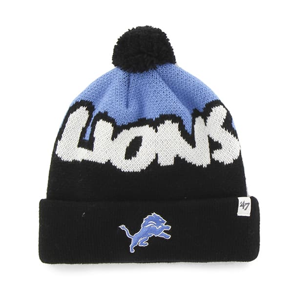 Detroit Lions Underdog Cuff Knit Black 47 Brand KID Hat