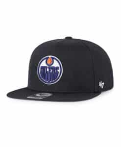 Edmonton Oilers 47 Brand No Shot Navy Snapback Adjustable Hat