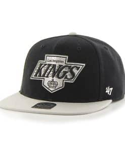 Los Angeles Kings YOUTH 47 Brand Black Gray Adjustable Snapback Hat