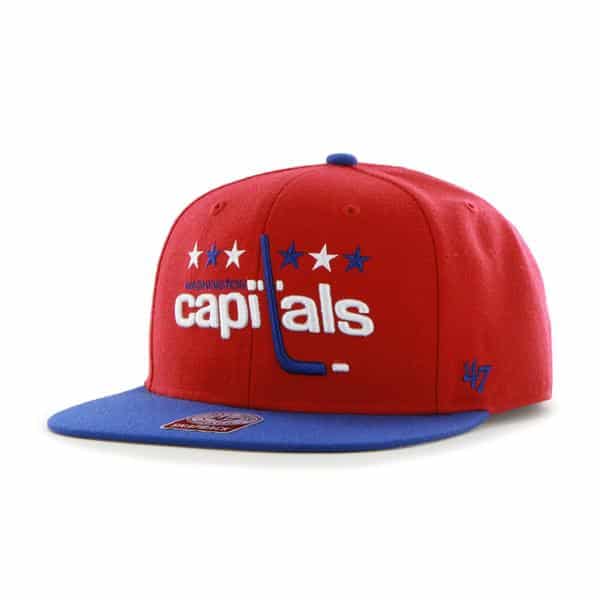 Washington Capitals Sure Shot Two Tone Captain Red 47 Brand Adjustable Hat