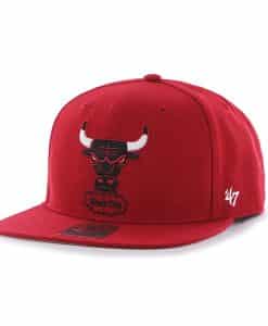 Chicago Bulls No Shot Captain Red 47 Brand YOUTH Hat