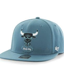 Chicago Bulls Sure Shot Dark Teal 47 Brand Adjustable Hat