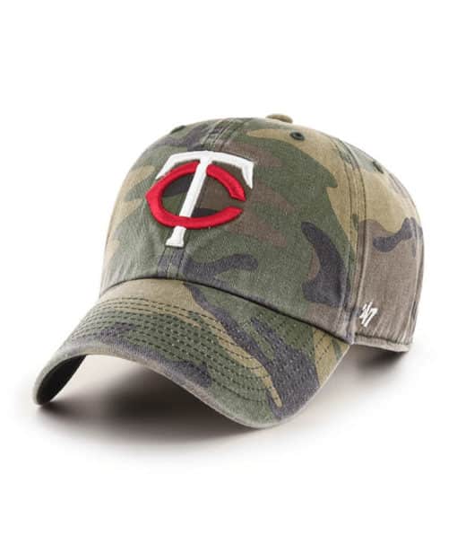 Minnesota Twins 47 Brand Camo Cargo Clean Up Adjustable Hat
