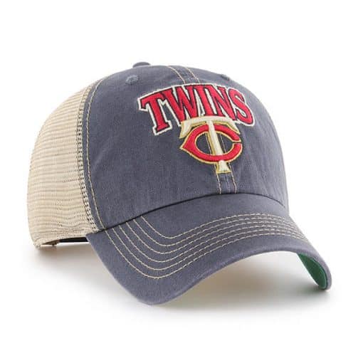 Minnesota Twins 47 Brand Vintage Navy Tuscaloosa Clean Up Adjustable Hat