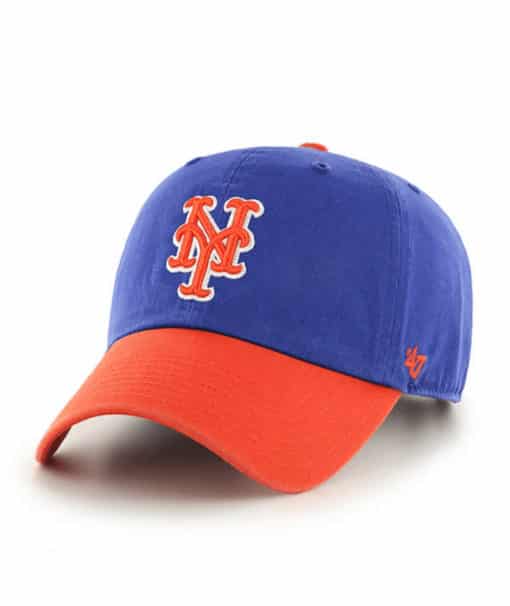 New York Mets 47 Brand Blue Orange Clean Up Adjustable Hat
