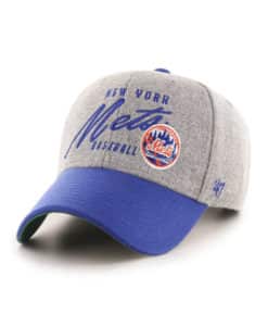 New York Mets 47 Brand Cooperstown Gray Heather MVP Adjustable Hat
