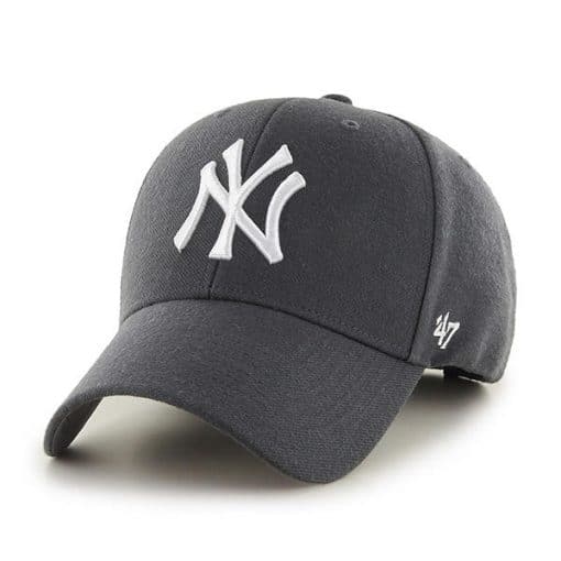 New York Yankees MVP Charcoal 47 Brand Adjustable Hat