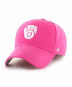 Milwaukee Brewers YOUTH 47 Brand Pink Adjustable Hat