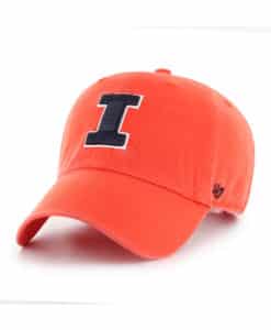 Illinois Fighting Illini 47 Brand Orange Clean Up Adjustable Hat