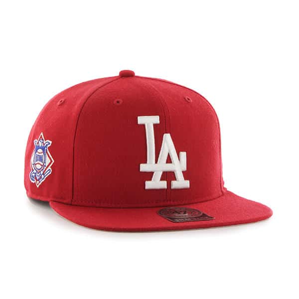 dodgers red white blue hat