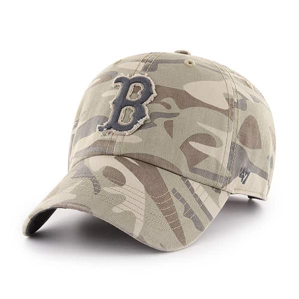 camo red sox hat 47