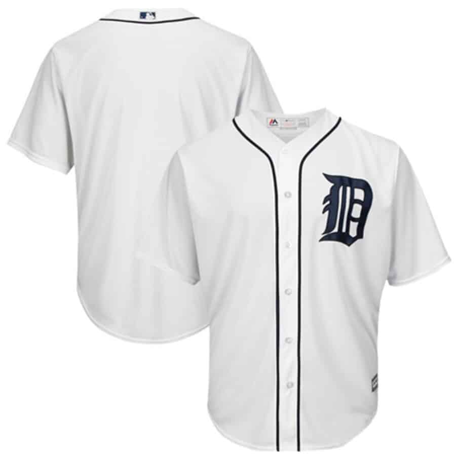 Detroit Tigers Men's Majestic White Home Cool Base Replica Jersey ...