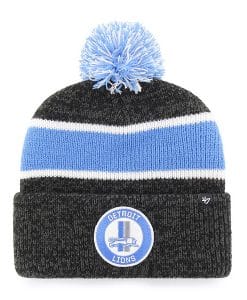 Detroit Lions 47 Brand Vintage Legacy Black Cuff Knit Hat