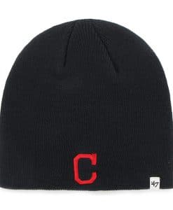 Cleveland Indians 47 Brand Navy Beanie Hat
