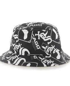 Chicago White Sox 47 Brand Black Bravado Bucket Hat