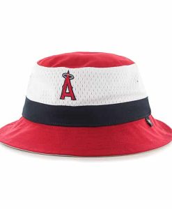 Los Angeles Angels Double Line Bucket Red 47 Brand Hat
