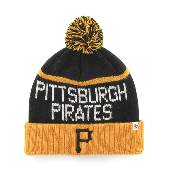 Pittsburgh Pirates Linesman Cuff Knit Black 47 Brand Hat