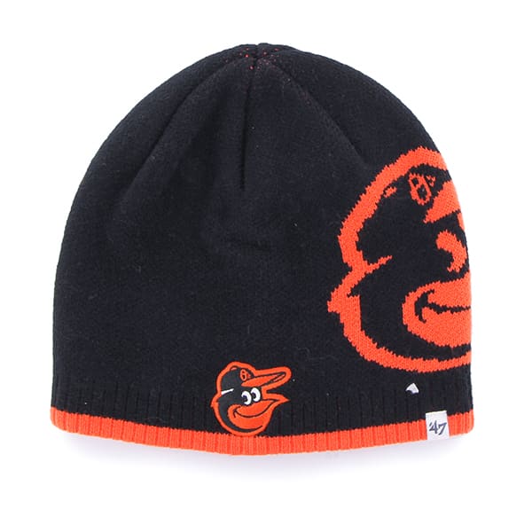 Baltimore Orioles Peaks Beanie Black 47 Brand Hat - Detroit Game Gear