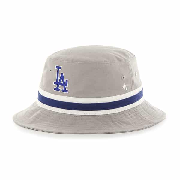 Los Angeles Dodgers Striped Bucket Bright Gray 47 Brand Hat - Detroit ...