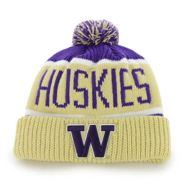 Washington Huskies Calgary Cuff Knit Purple 47 Brand Hat