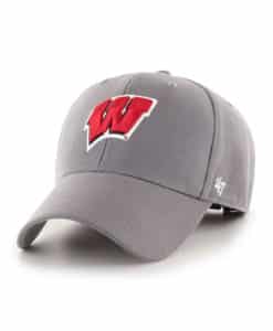 Wisconsin Badgers 47 Brand Dark Gray MVP Adjustable Hat