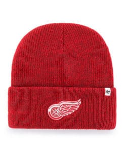 Detroit Red Wings 47 Brand Brain Freeze Red Cuff Knit Beanie Hat