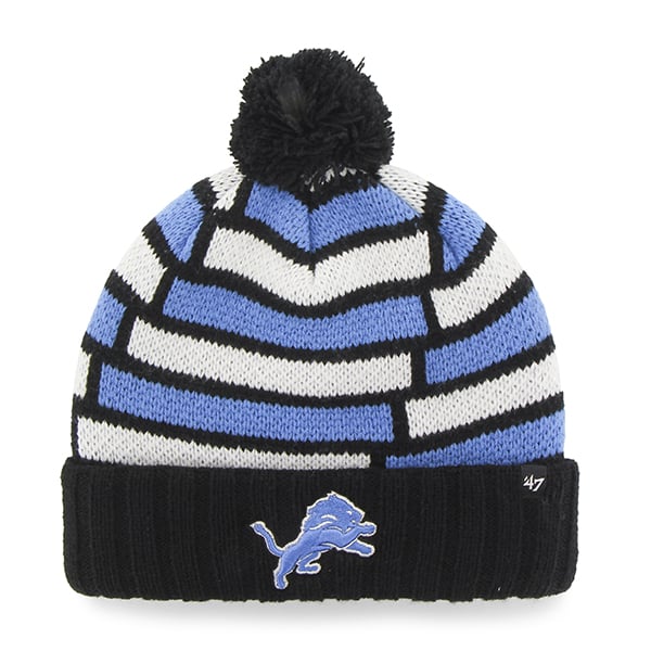Detroit Lions Breakout Cuff Knit Black 47 Brand Hat
