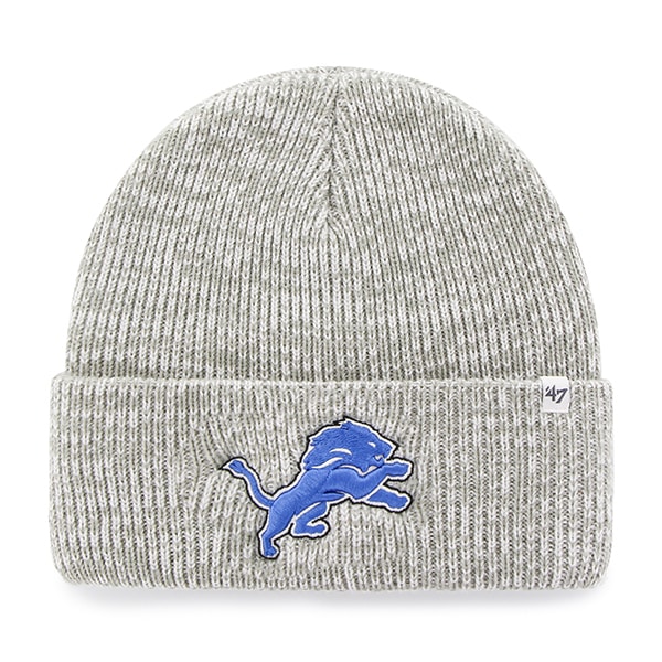 Detroit Lions Brain Freeze Cuff Knit Gray 47 Brand Hat