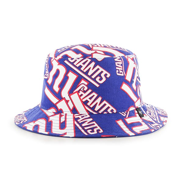 New York Giants 47 Brand Blue Bravado Bucket Hat