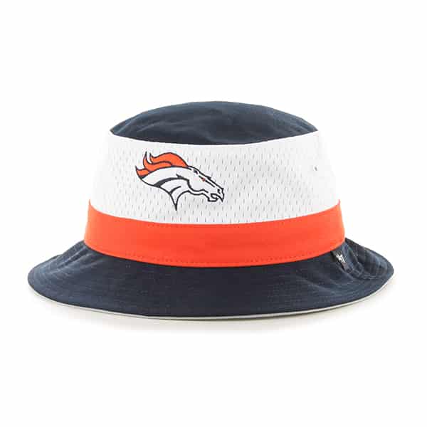 Denver Broncos 47 Brand Navy Double Line Bucket Hat