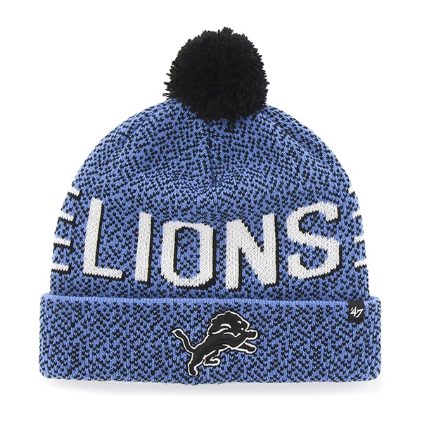 Detroit Lions Mezzo Cuff Knit Blue Raz 47 Brand Hat