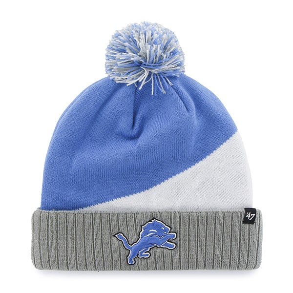 Detroit Lions Rockhead Cuff Knit Blue Raz 47 Brand Hat