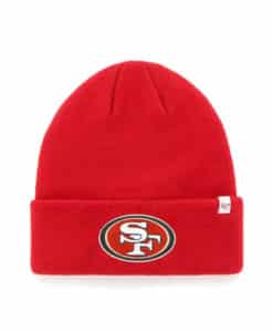 San Francisco 49ers YOUTH Red Raised Cuff Knit Hat