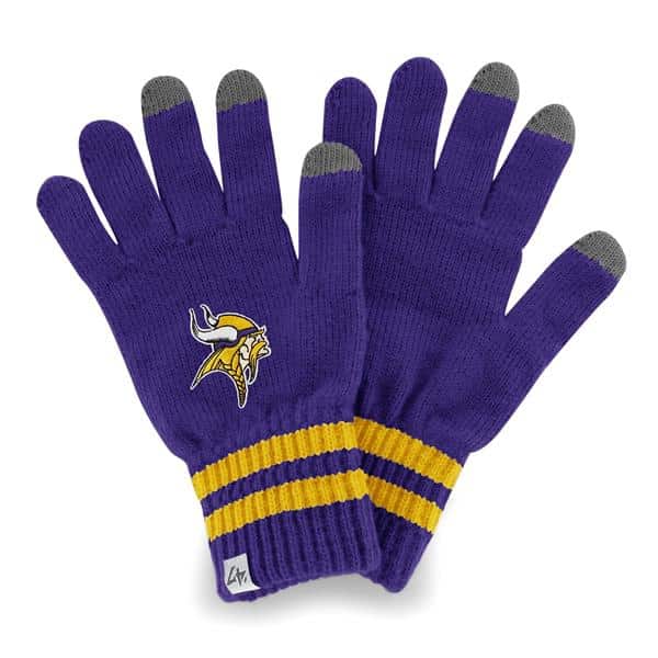 Minnesota Vikings Team Player Touch Gloves Purple 47 Brand Womens ...