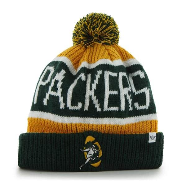 Green Bay Packers Calgary Cuff Knit Cheddar 47 Brand Hat