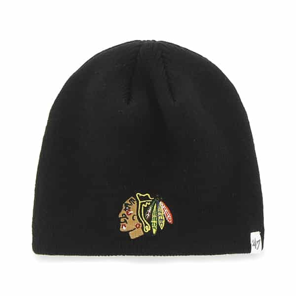 Chicago Blackhawks Beanie Black 47 Brand Hat